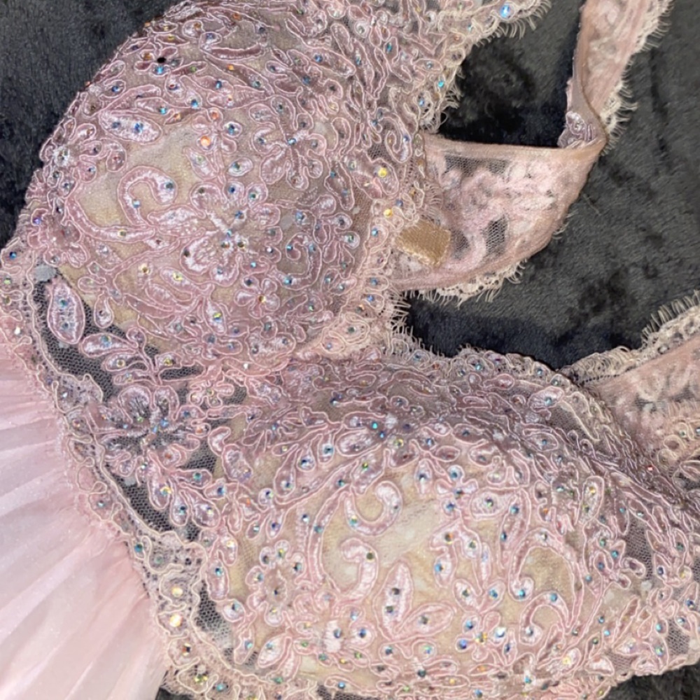 light pink prom dress